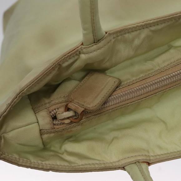PRADA Hand Bag Nylon Beige Auth bs21346 - Picture 10 of 16